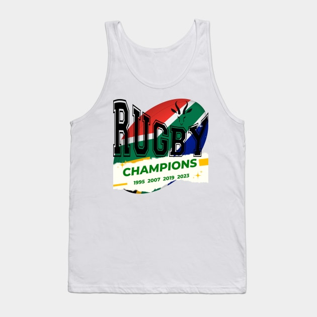 Springbok Rugby Champions Tank Top by hippyhappy